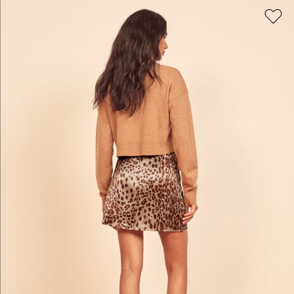 NWT Reformation Benson Mini Skirt in Cat sz 2 - Picture 3 of 5